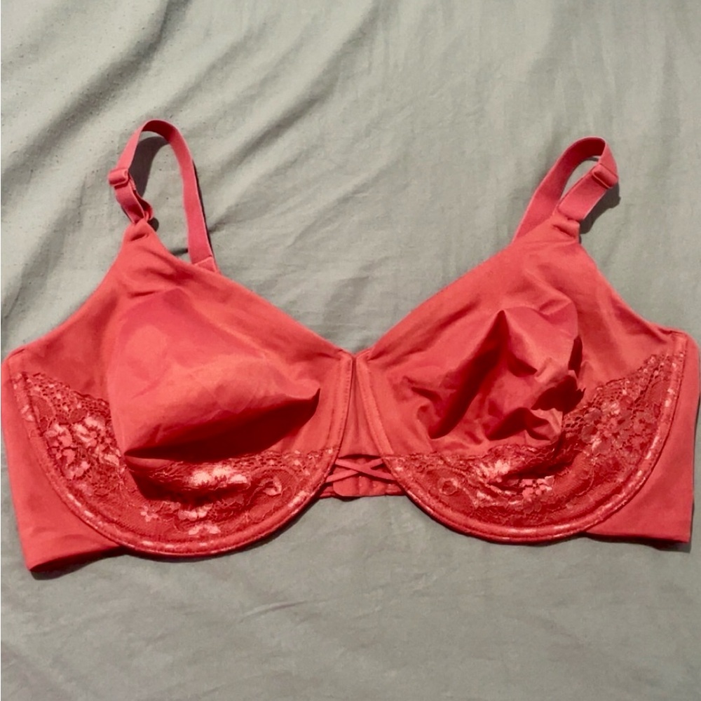 Vanity Fair Vibrant Red Lace Bra